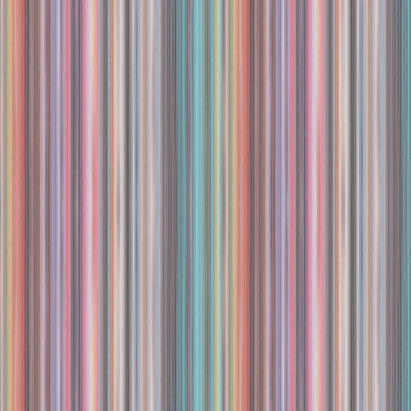 media image for Striped Rainbow Wallpaper in Shimmering Multi 293