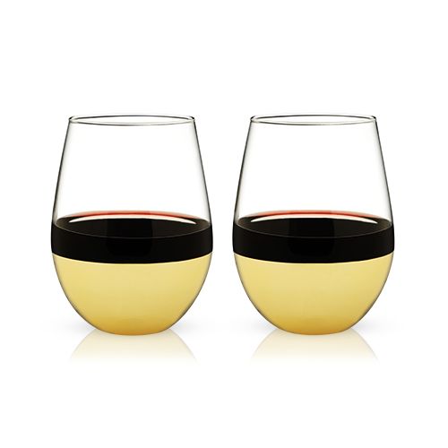 media image for gold dipped wine tumbler 2 286