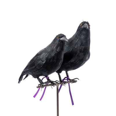 product image of artificial birds small crow design by puebco 1 537
