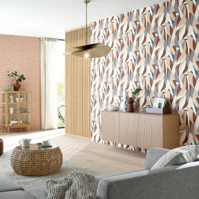 product image for Elle Decoration Geo Graphic Wallpaper in Beige/Neutral 1