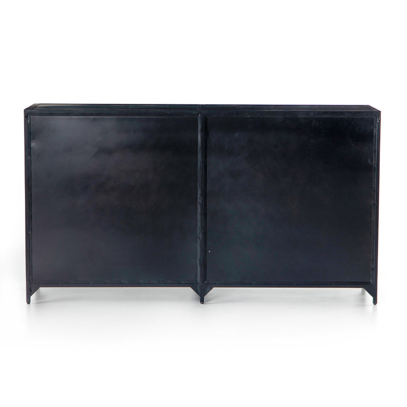 media image for belmont 8 drawer metal dresser in dark metal 6 287