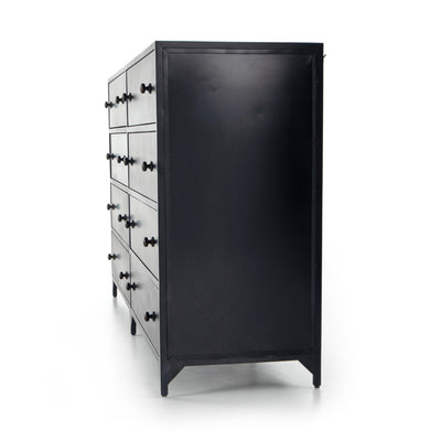 product image for belmont 8 drawer metal dresser in dark metal 3 37