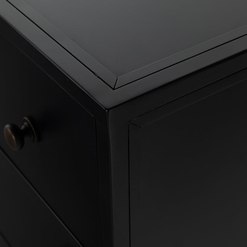 media image for belmont 8 drawer metal dresser in dark metal 7 240