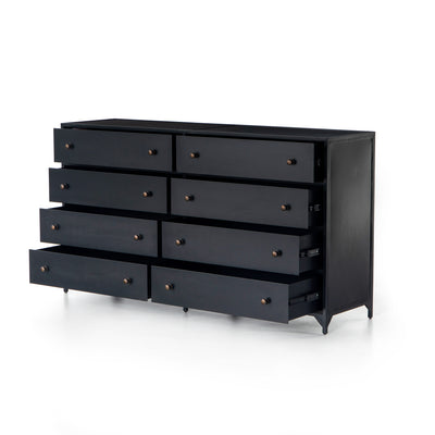 product image for belmont 8 drawer metal dresser in dark metal 4 28