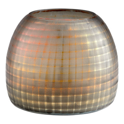 product image for gradient grid vase cyan design cyan 10466 9 36
