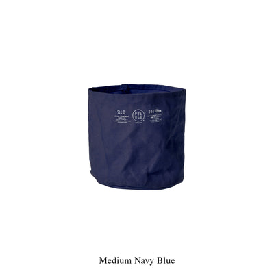 product image for canvas pot cover medium navy blue design by puebco 1 38