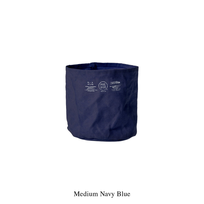 media image for canvas pot cover medium navy blue design by puebco 1 214
