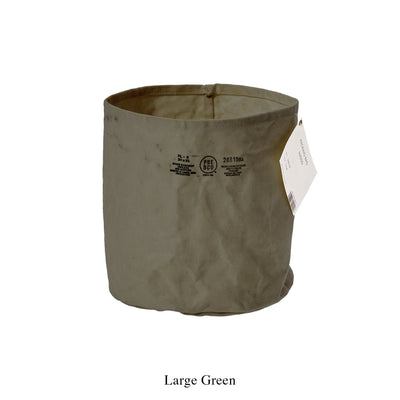 product image for canvas pot cover large navy blue design by puebco 2 44