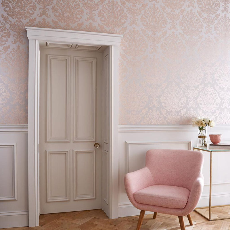 media image for Antique Taupe & Rose Gold Wallpaper from the Exclusives Collection by Graham & Brown 214