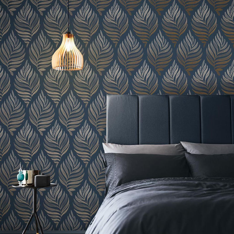 media image for Botanica Midnight Wallpaper from the Exclusives Collection by Graham & Brown 246