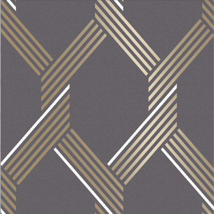 media image for Vector Graphite Gold Wallpaper from the Exclusives Collection by Graham & Brown 224