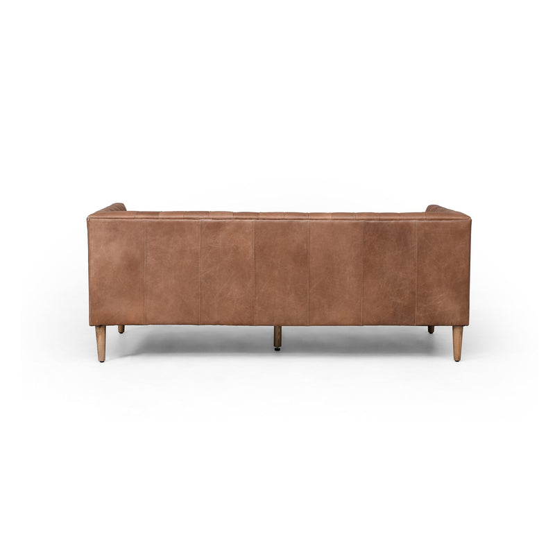 media image for Williams Leather Sofa In New Chocolate 292