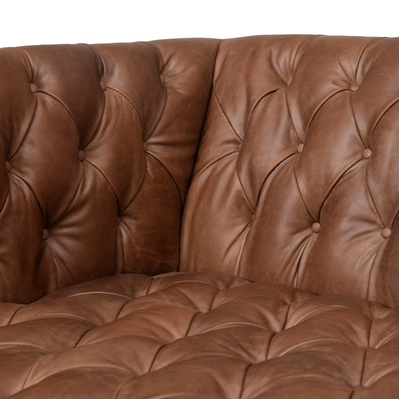 media image for Williams Leather Sofa In New Chocolate 226