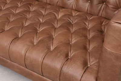 product image for Williams Leather Sofa In New Chocolate 71