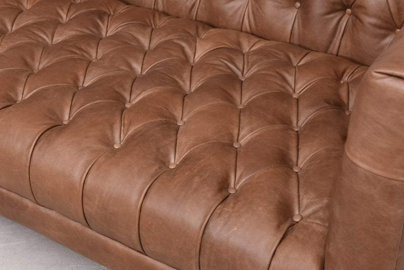 media image for Williams Leather Sofa In New Chocolate 248