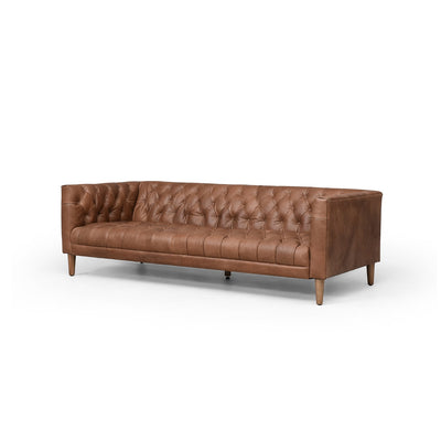 product image for Williams Leather Sofa In New Chocolate 17