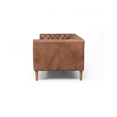 product image for Williams Leather Sofa In New Chocolate 73