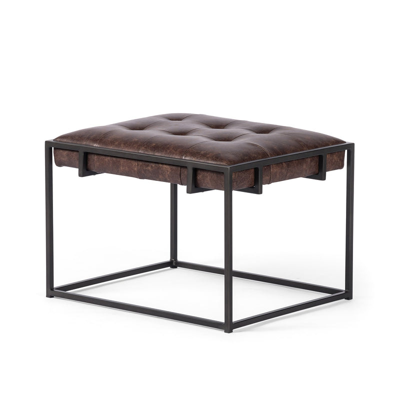media image for Oxford End Table in Havana Leather 227