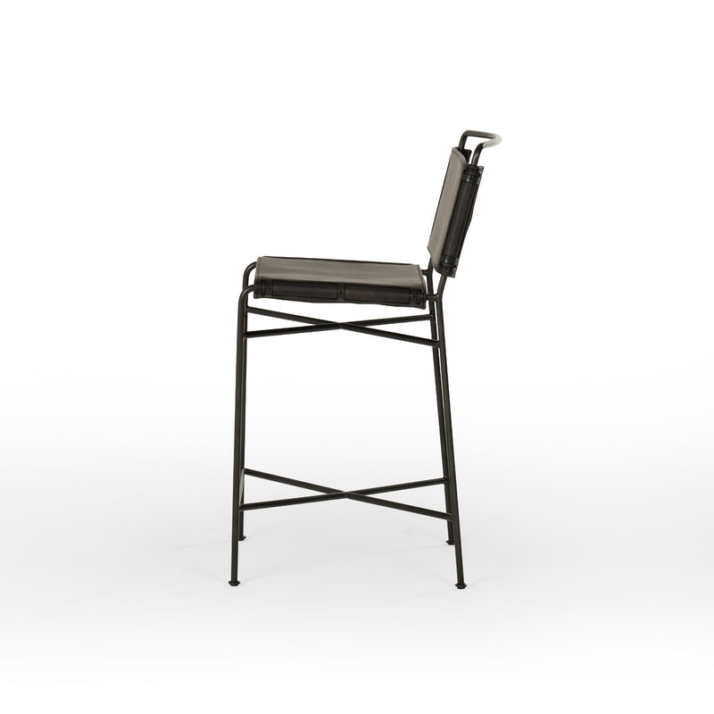 media image for wharton counter stool in distressed black by bd studio 8 237