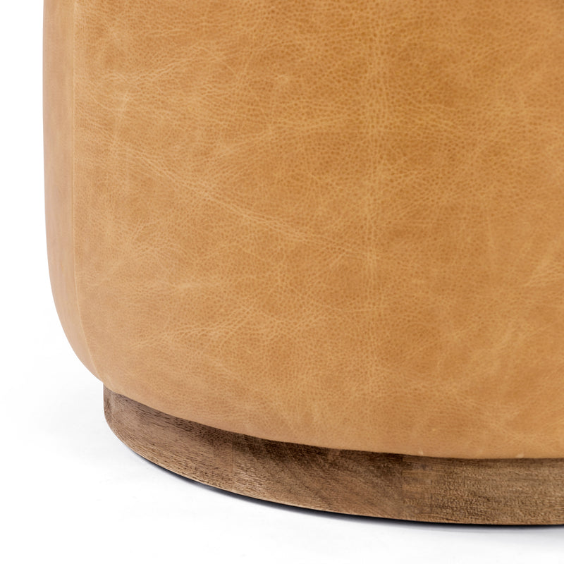 media image for sinclair round ottoman by bd studio 106074 014 4 266