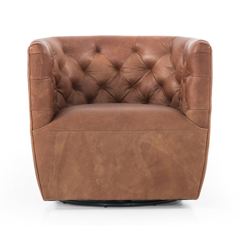 media image for Hanover Leather Swivel Chair 285