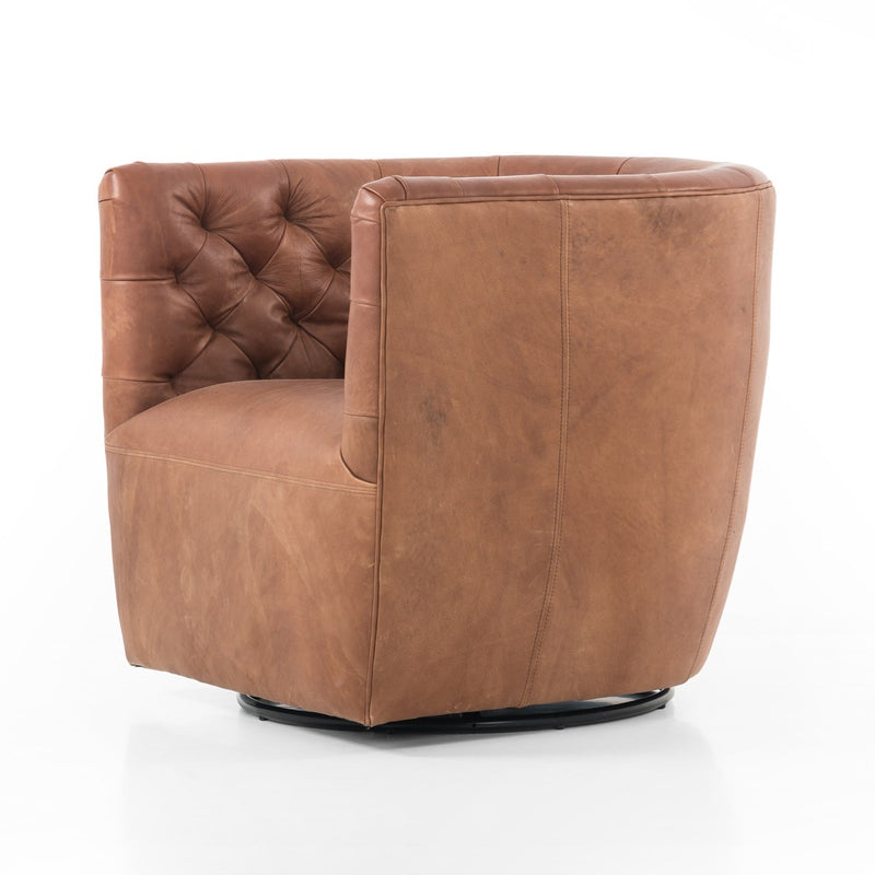 media image for Hanover Leather Swivel Chair 213