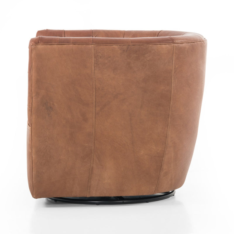 media image for Hanover Leather Swivel Chair 219