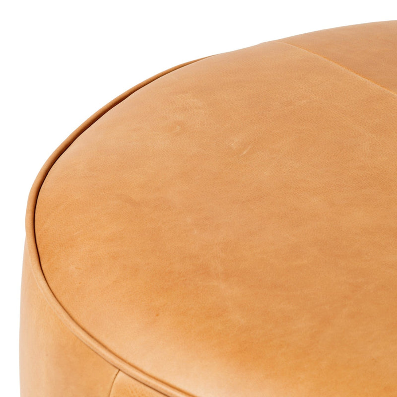media image for sinclair large round ottoman by bd studio 106119 012 3 257