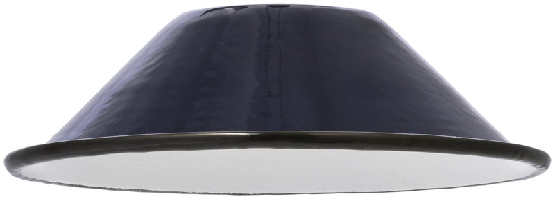 media image for h d enamel iron lampshade navyblue design by puebco 1 296