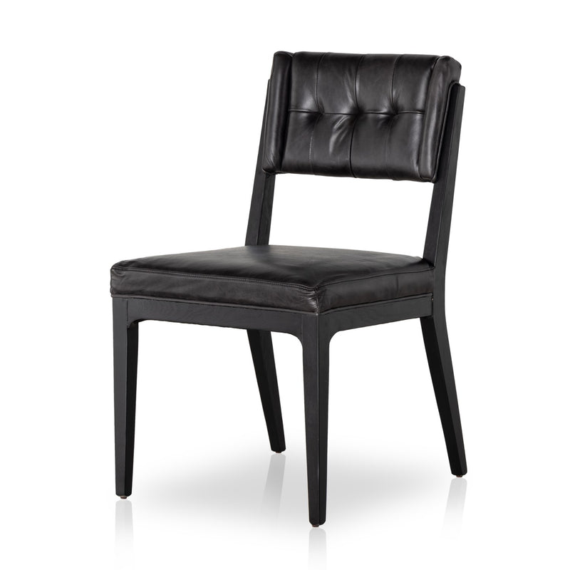 media image for Norton Dining Chair Sonoma Black Leather 221