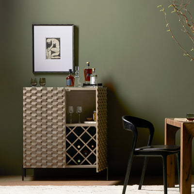 product image for Raffael Bar Cabinet Carvd Stonewash Grey By Bd Studio 106414 006 10 40