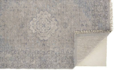 product image for Ramey Hand Woven Gray and Blue Rug by BD Fine Fold Image 1 54