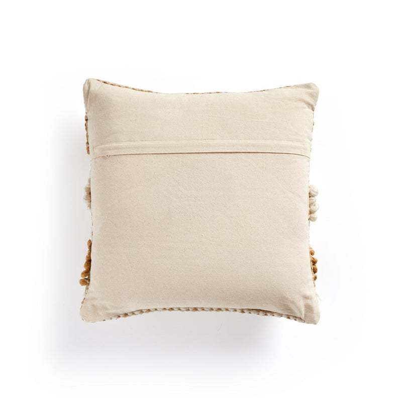 media image for textured stripe heathered pillow set ochre white by bd studio 106840 005 2 250