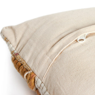 product image for textured stripe heathered pillow set ochre white by bd studio 106840 005 6 50
