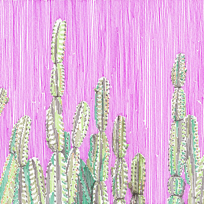 product image for Cactus In Stripes 1 By Grand Image Home 107290_C_26X26_M 1 34