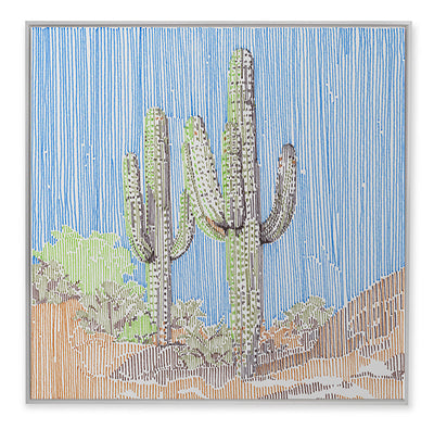 product image for Cactus In Stripes 2 By Grand Image Home 107291_C_26X26_M 3 48