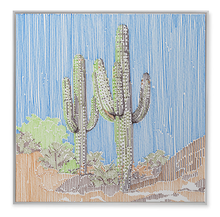 media image for Cactus In Stripes 2 By Grand Image Home 107291_C_26X26_M 3 224
