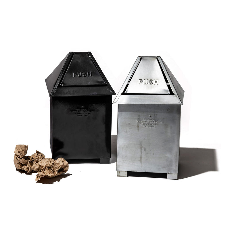 media image for table top dust bin natural design by puebco 3 256
