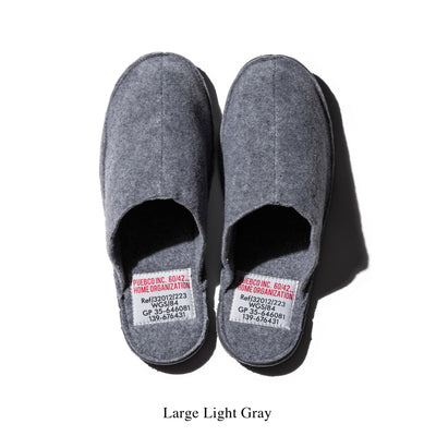 product image for slippers large light gray design by puebco 3 85