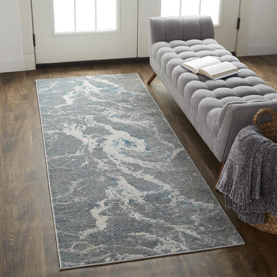 product image for Aurelian Silver and Blue Rug by BD Fine Roomscene Image 1 68