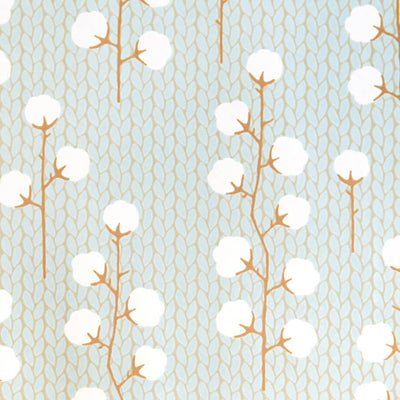 product image of Sweet Cotton Turquoise Wallpaper by Majvillan 517
