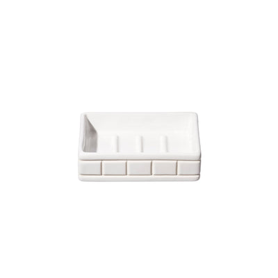 product image for ceramic bath ensemble soap dish design by puebco 1 6