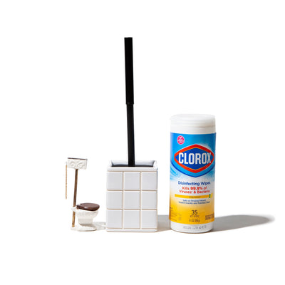 product image for ceramic bath ensemble toilet brush design by puebco 2 56