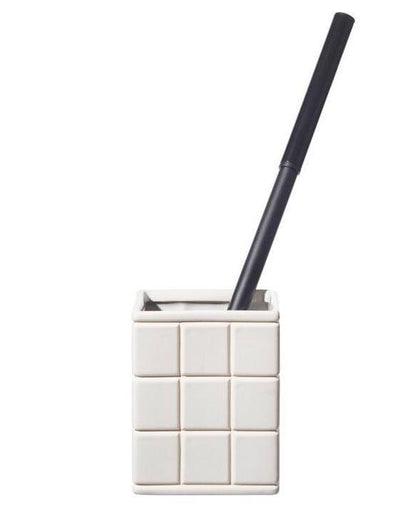 product image for ceramic bath ensemble toilet brush design by puebco 6 60