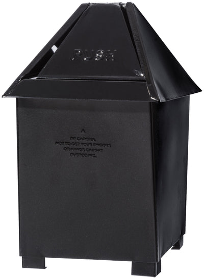 product image for table top dust bin black design by puebco 5 1