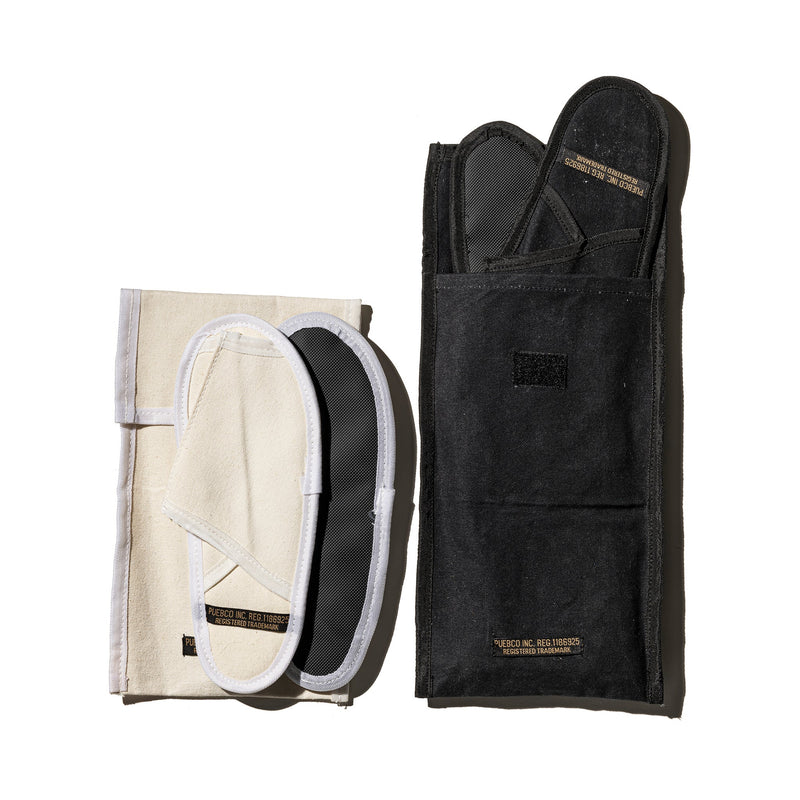 media image for waxed canvas portable slipper small off white design by puebco 2 264