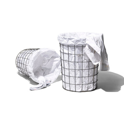 product image for wire basket with plain laundry bag medium design by puebco 2 63