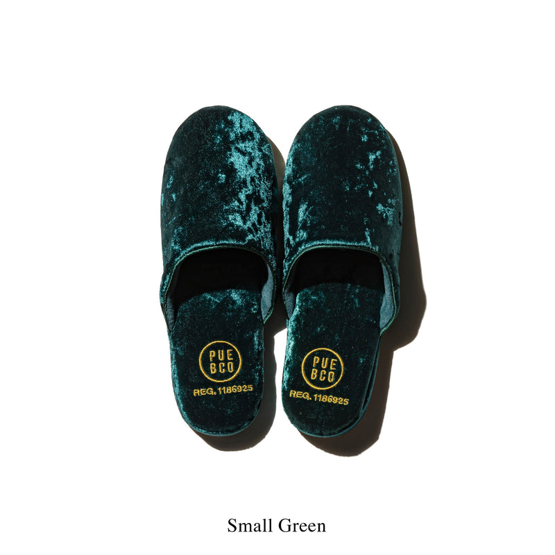 media image for velvet slipper large green design by puebco 2 240