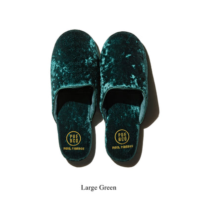 product image for velvet slipper large navy blue design by puebco 2 91