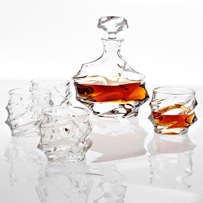 product image for Gatsby Crystal Decanter Set of 5 1 17